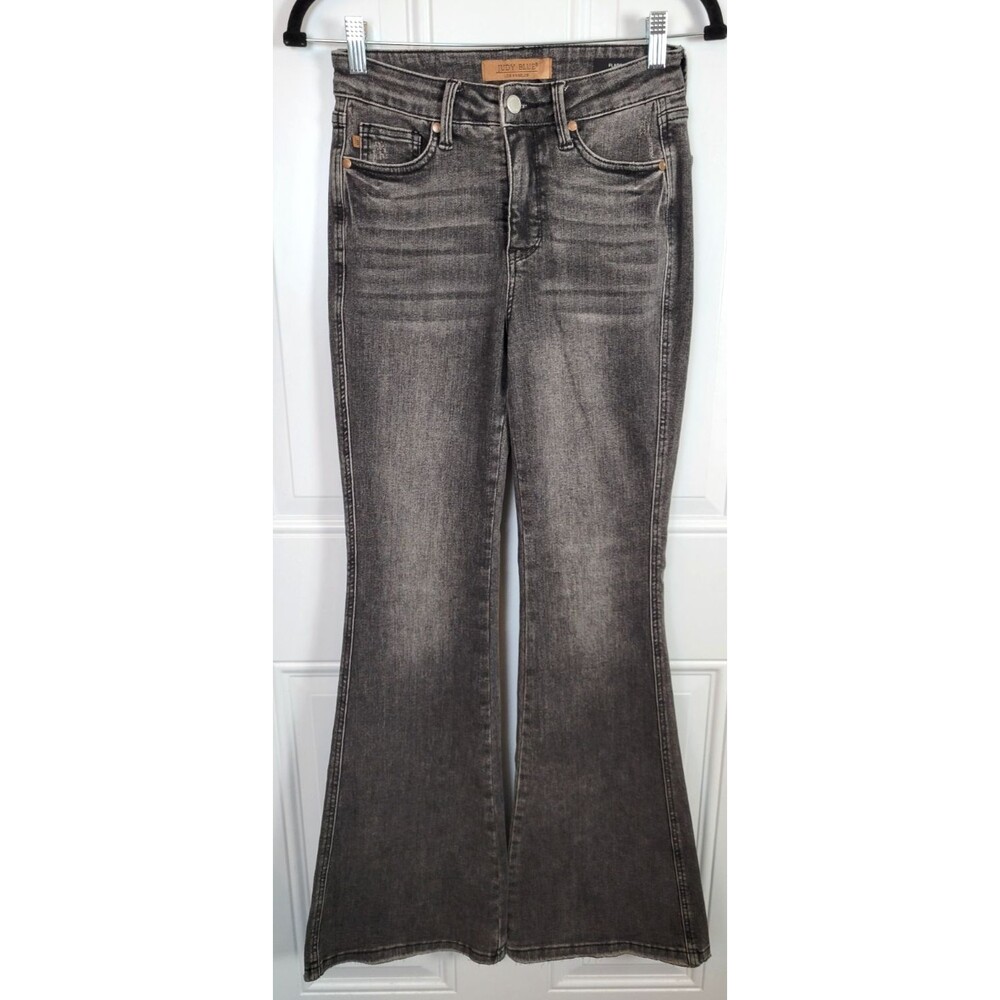 Judy Blue Flare Leg Jeans Size 1/25 Gray Wash